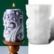 Cylinder Candle Molds for Candle Making Supplies 3D Carved Wave Candle